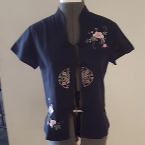 Embroidered Asian Inspired Shirt.